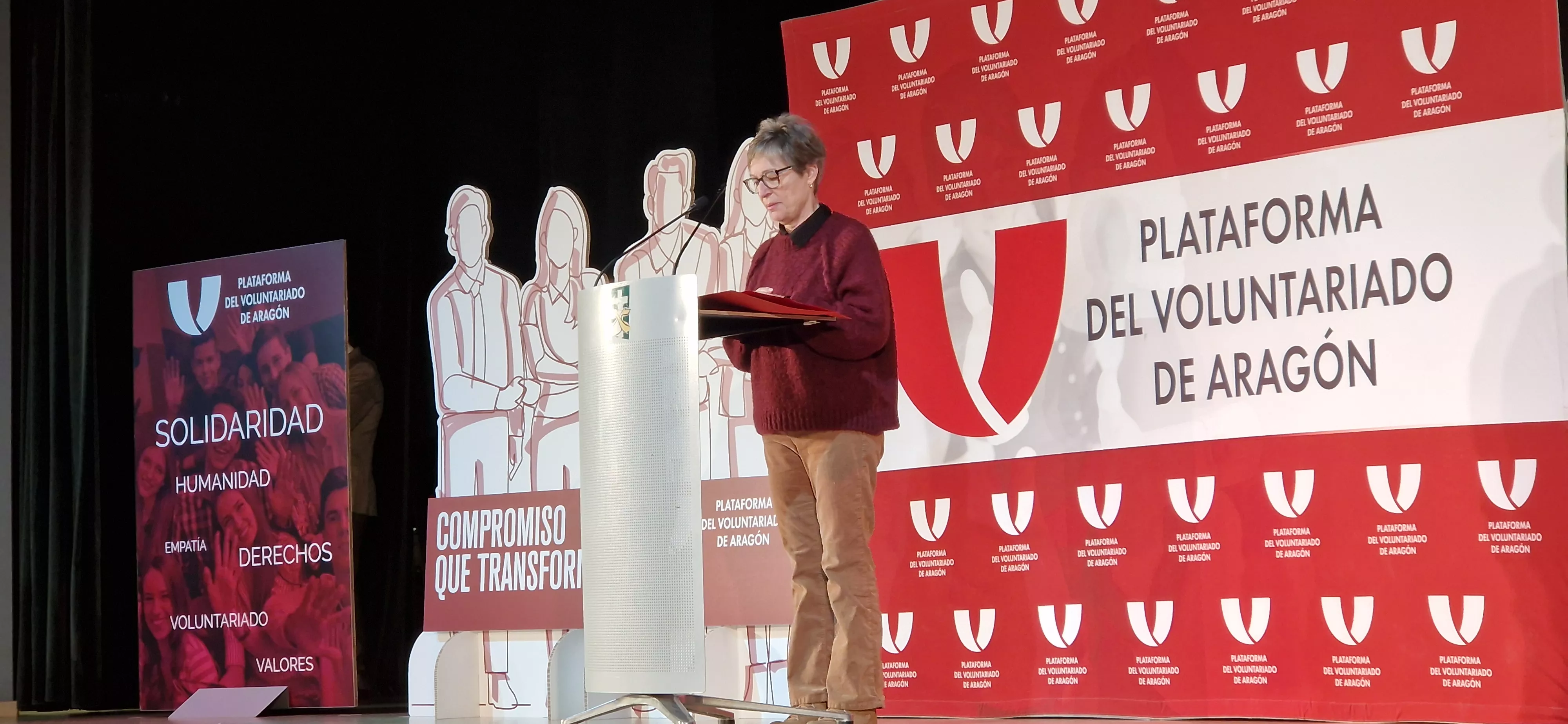Rosa Tenas. Fiesta de la Plataforma del Voluntariado de Aragón. Foto Myriam Martínez