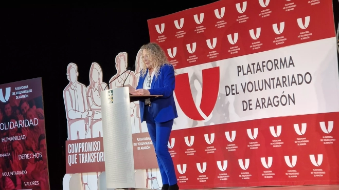 Susana Oliván. Fiesta de la Plataforma del Voluntariado de Aragón. Foto Myriam Martínez Susana Oliván. Fiesta de la Plataforma del Voluntariado de Aragón. Foto Myriam Martínez