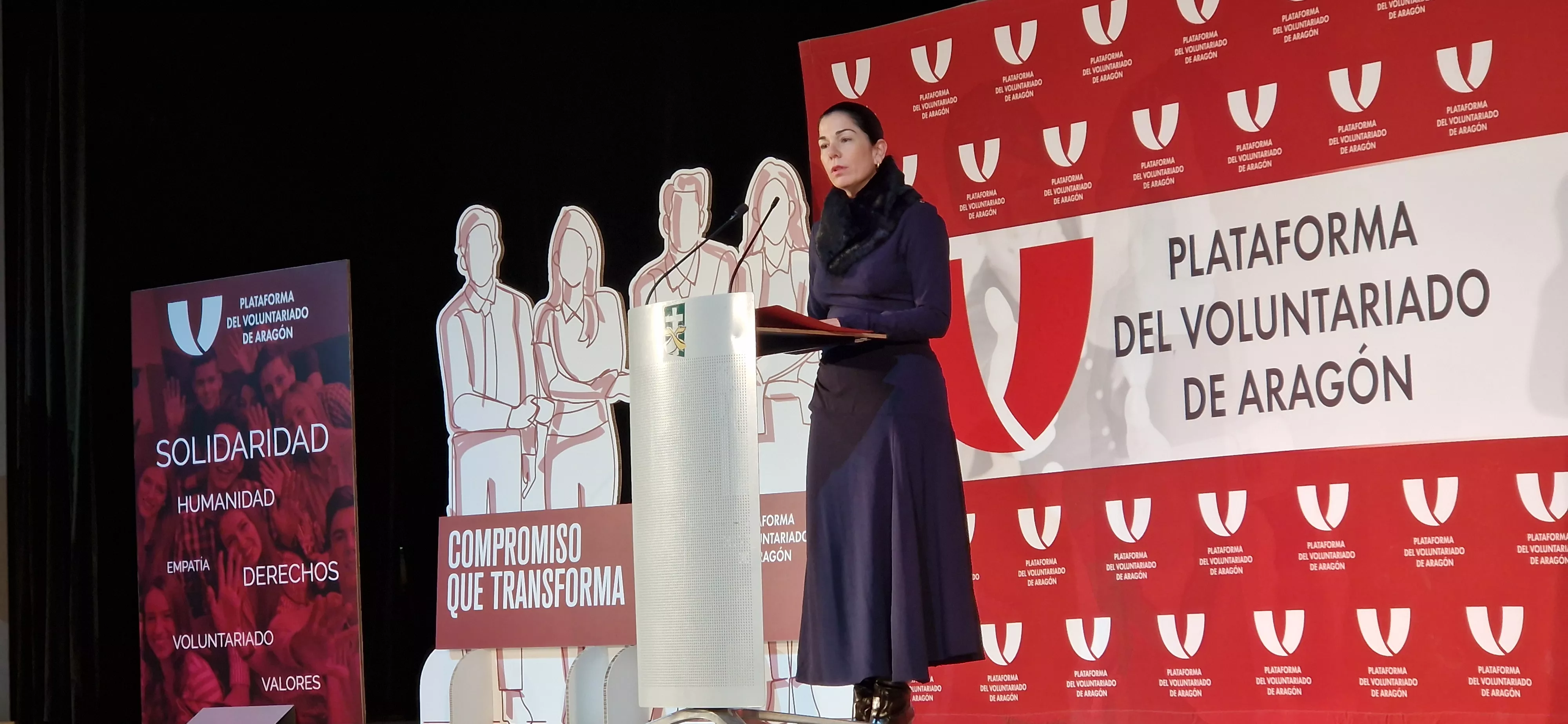 Lola Ibort. Fiesta de la Plataforma del Voluntariado de Aragón. Foto Myriam Martínez