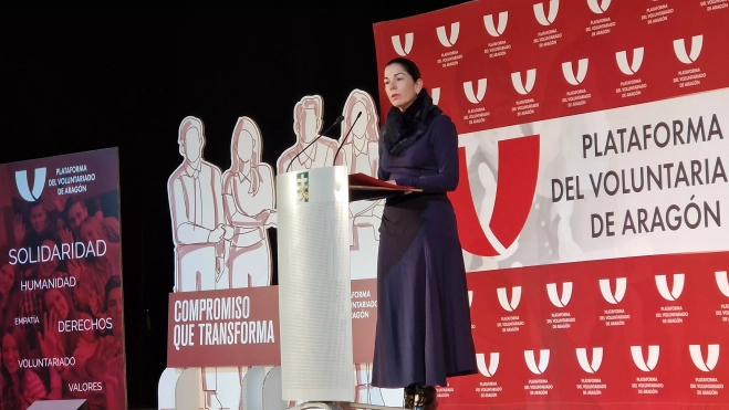Lola Ibort. Fiesta de la Plataforma del Voluntariado de Aragón. Foto Myriam Martínez Lola Ibort. Fiesta de la Plataforma del Voluntariado de Aragón. Foto Myriam Martínez