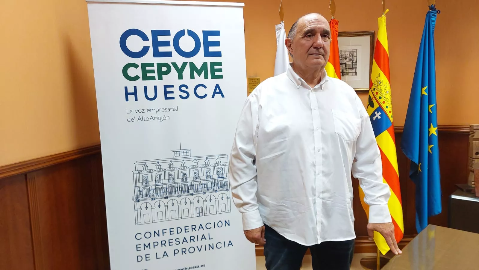 José Fernando Luna, presidente de CEOE Cepyme Huesca