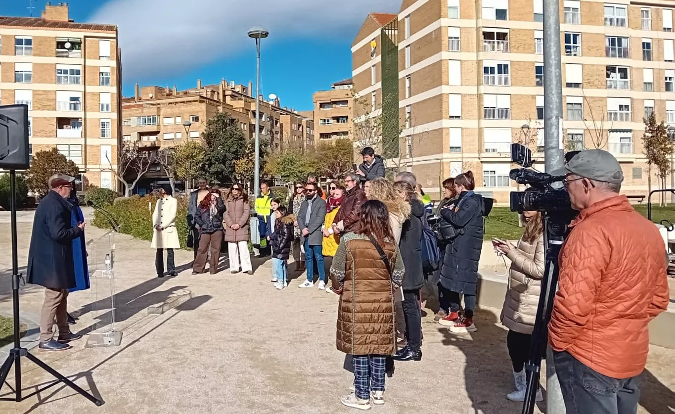 Acto de conmemoración del título del parque San Martín como Mejor Parque de Barrio de Europa. Foto Nuria Sesma 
