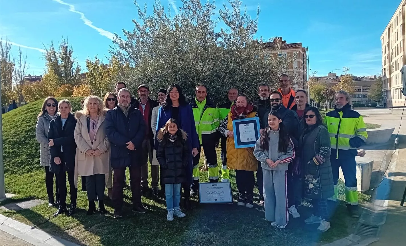 Acto de conmemoración del título del parque San Martín como Mejor Parque de Barrio de Europa. Foto Nuria Sesma 