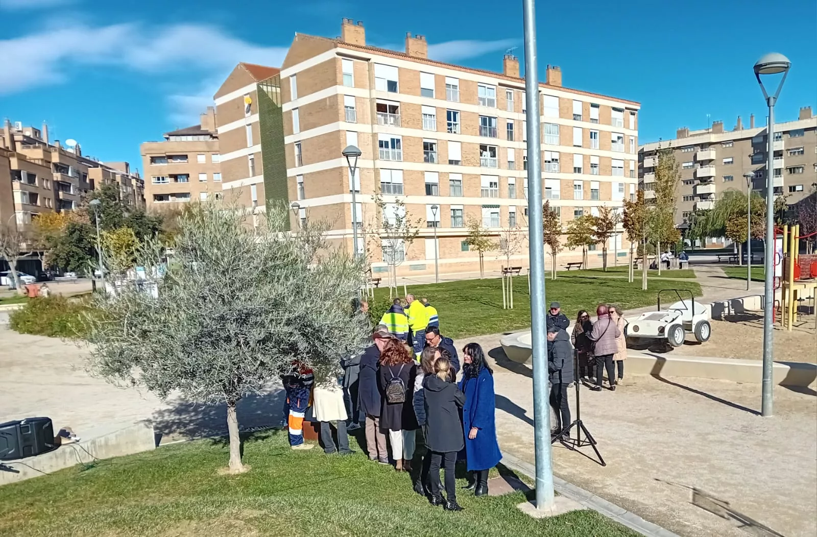 Acto de conmemoración del título del parque San Martín como Mejor Parque de Barrio de Europa. Foto Nuria Sesma 