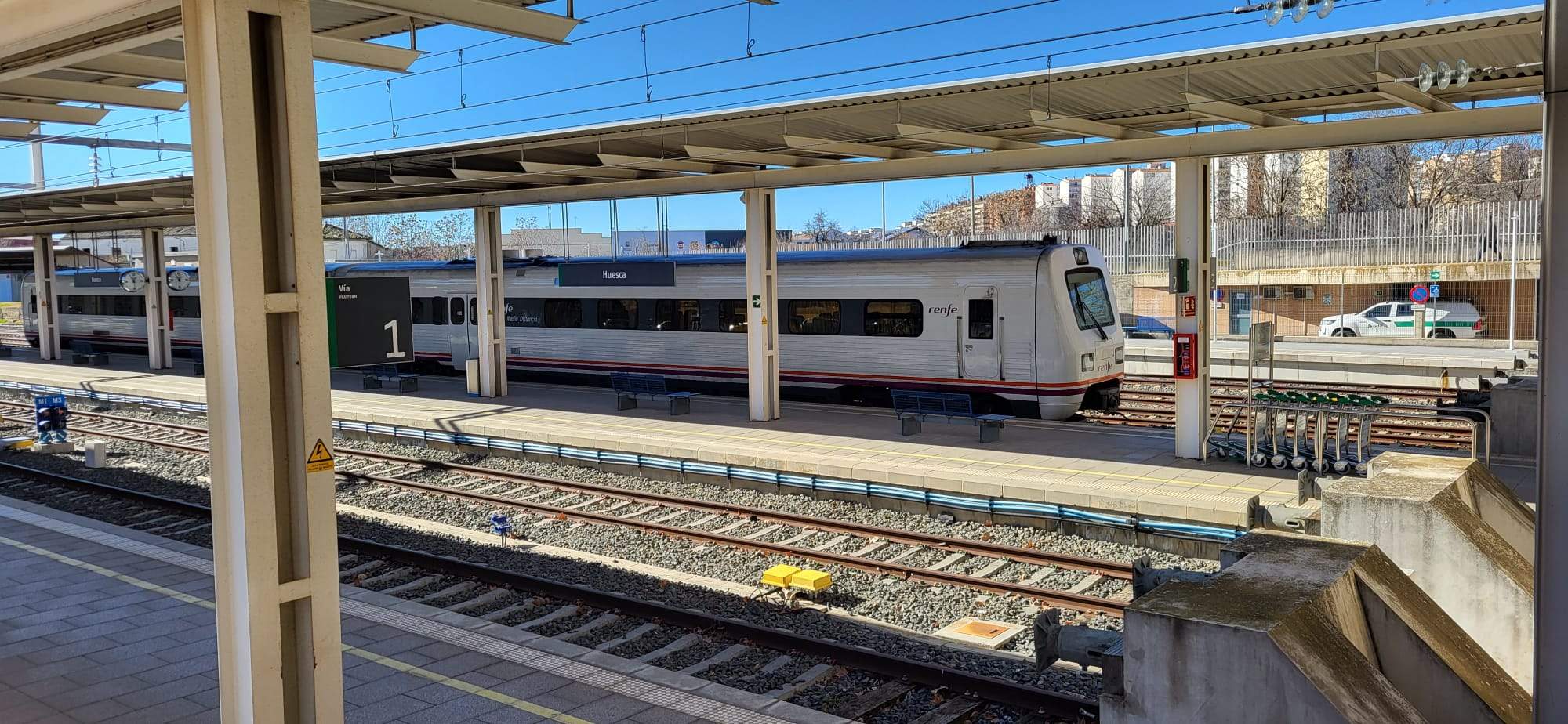Tren en el que se terminó la travesía tras cinco horas de odisea Tren en el que se terminó la travesía tras cinco horas de odisea