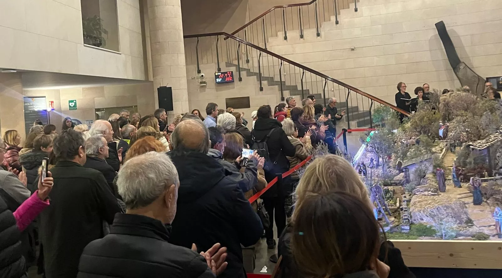 Inauguración del Belén de la Diputación Provincial de Huesca. Foto Mercedes Manterola