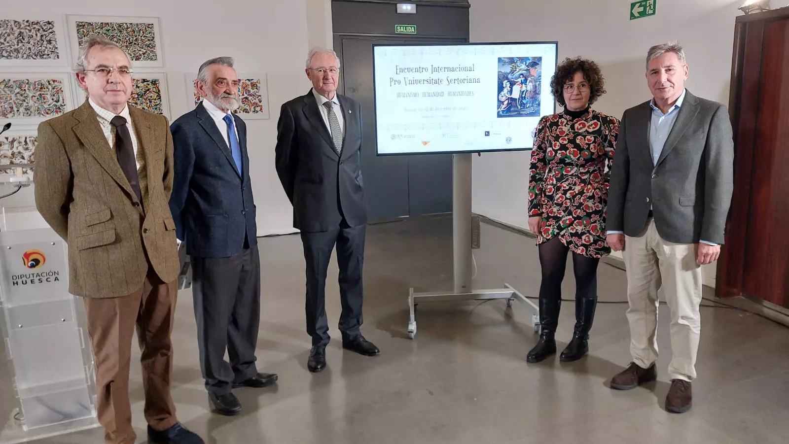 Representantes de Studiosi pro Universitate Sertoriana, Diputación e Instituto de Estudios Altoaragoneses