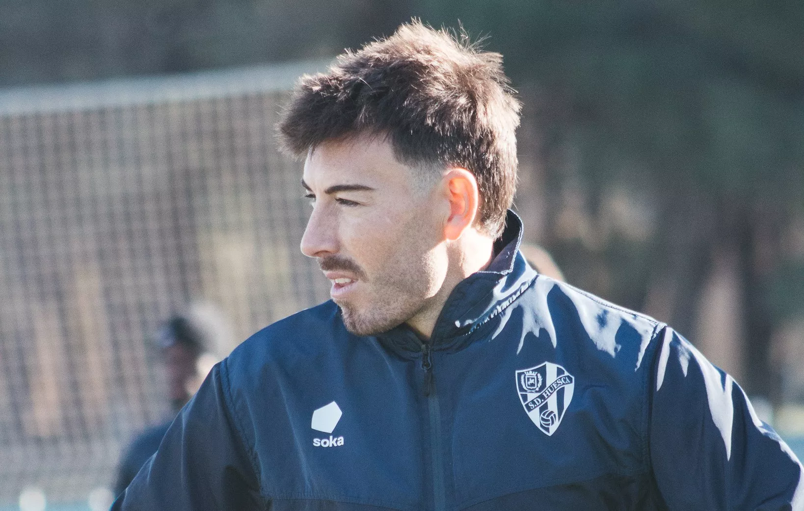 Sergi Enrich, jugador del Huesca. Foto: SD Huesca