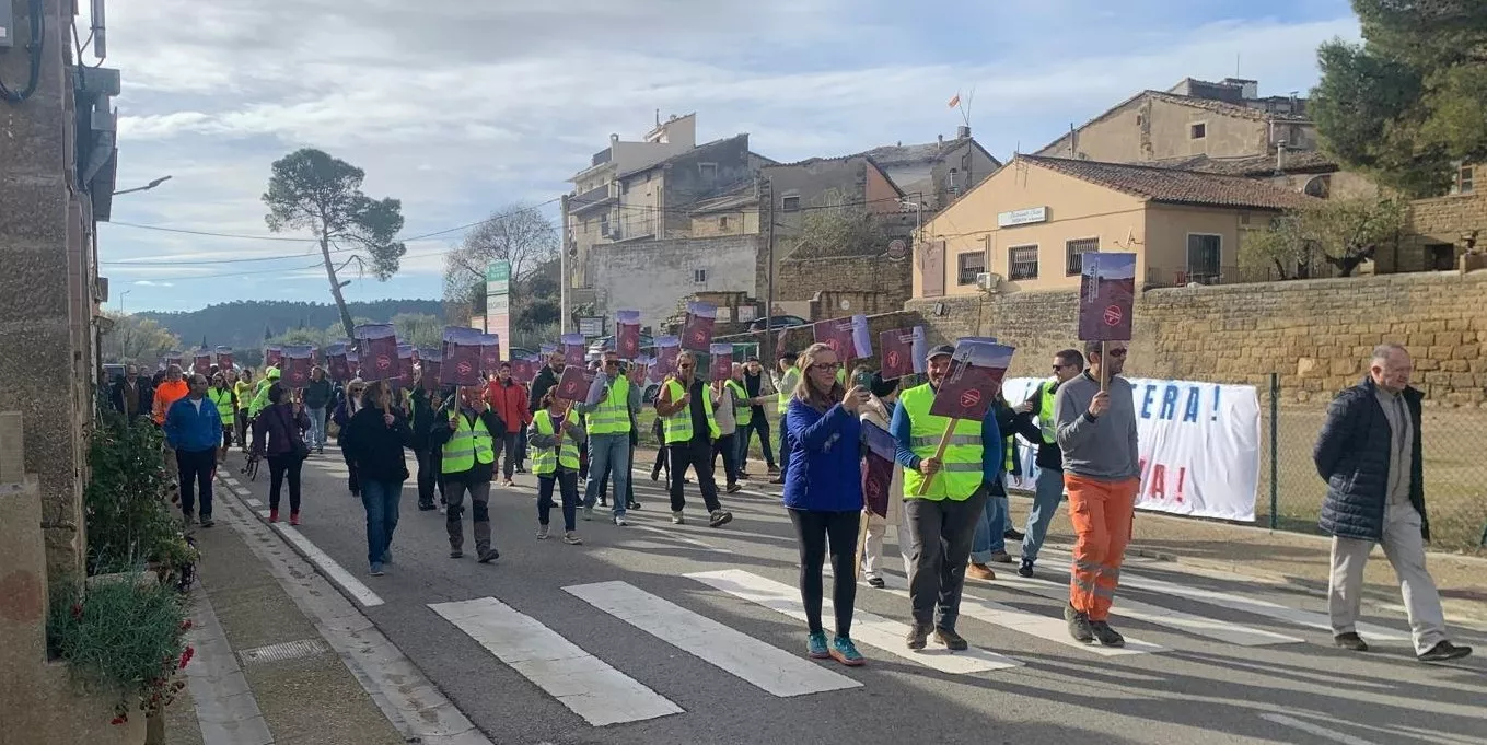 Reclaman en Biscarrués el arreglo urgente de la A-125, “una carretera convertida en un peligro”.