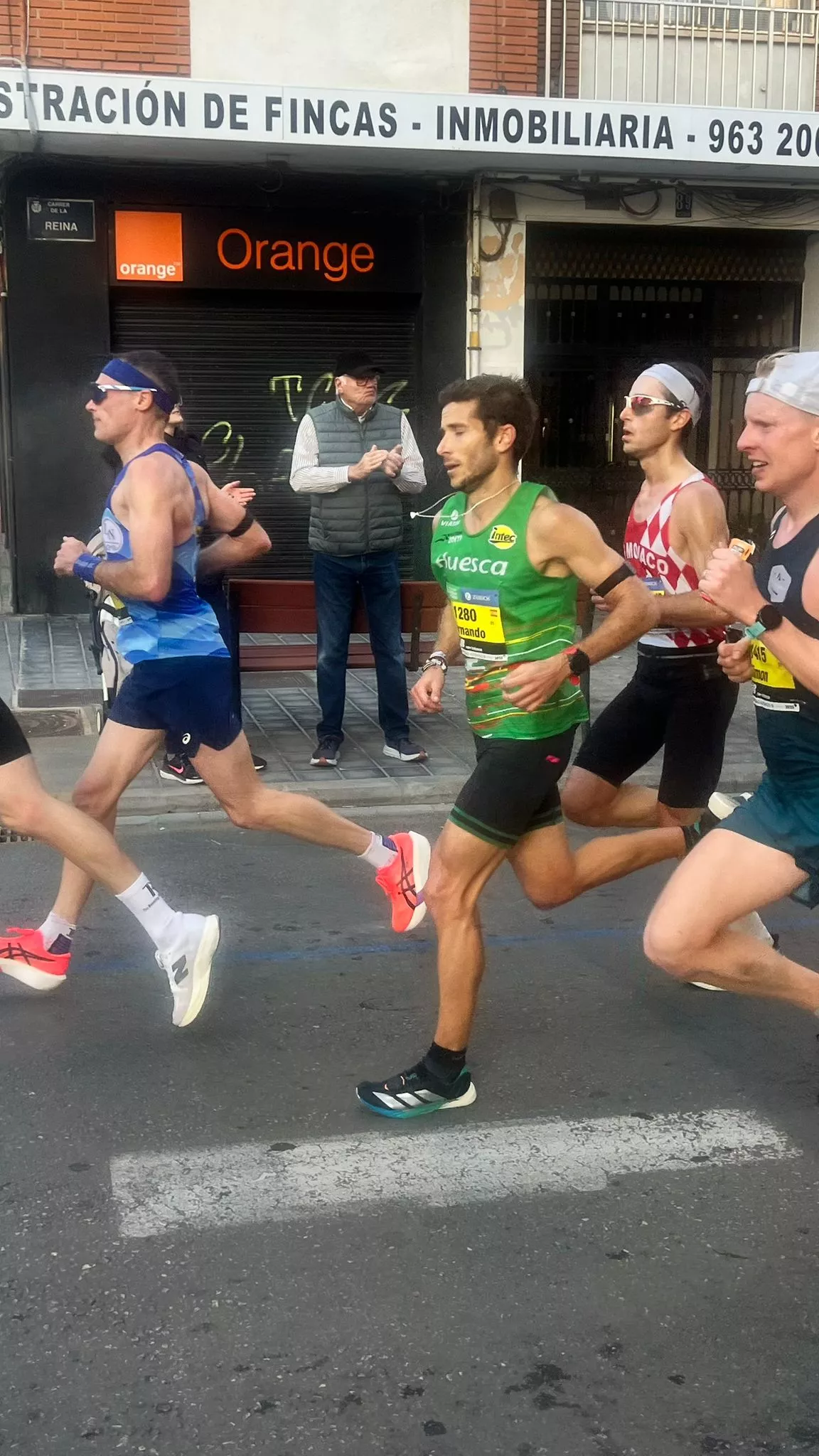 Fernando Esperanza, en carrera. Fernando Esperanza, en carrera.