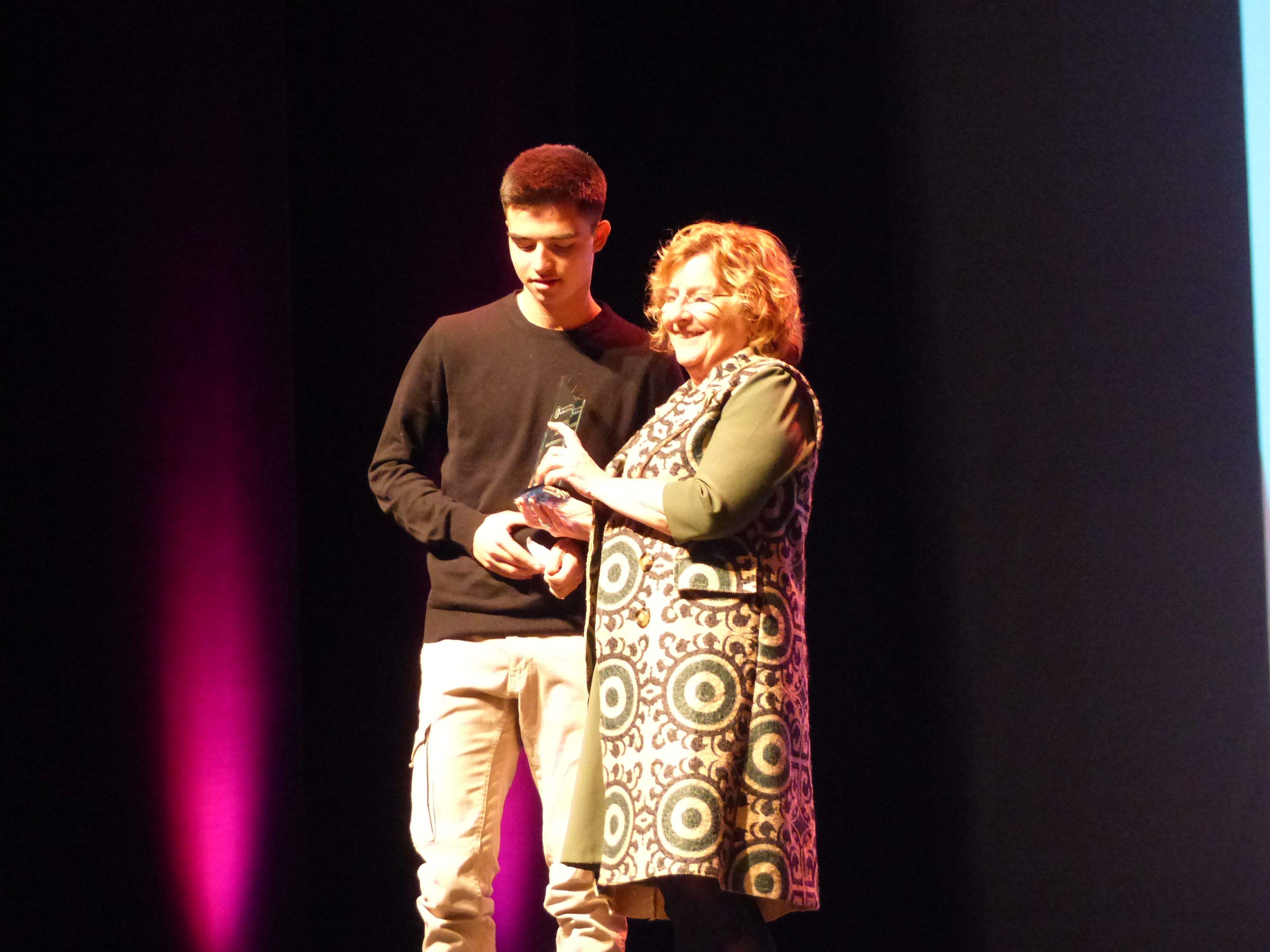 Javier Alamañac (atletismo), Premio Promesa Masculino.Foto Deporte Cantera Sabiñánigo