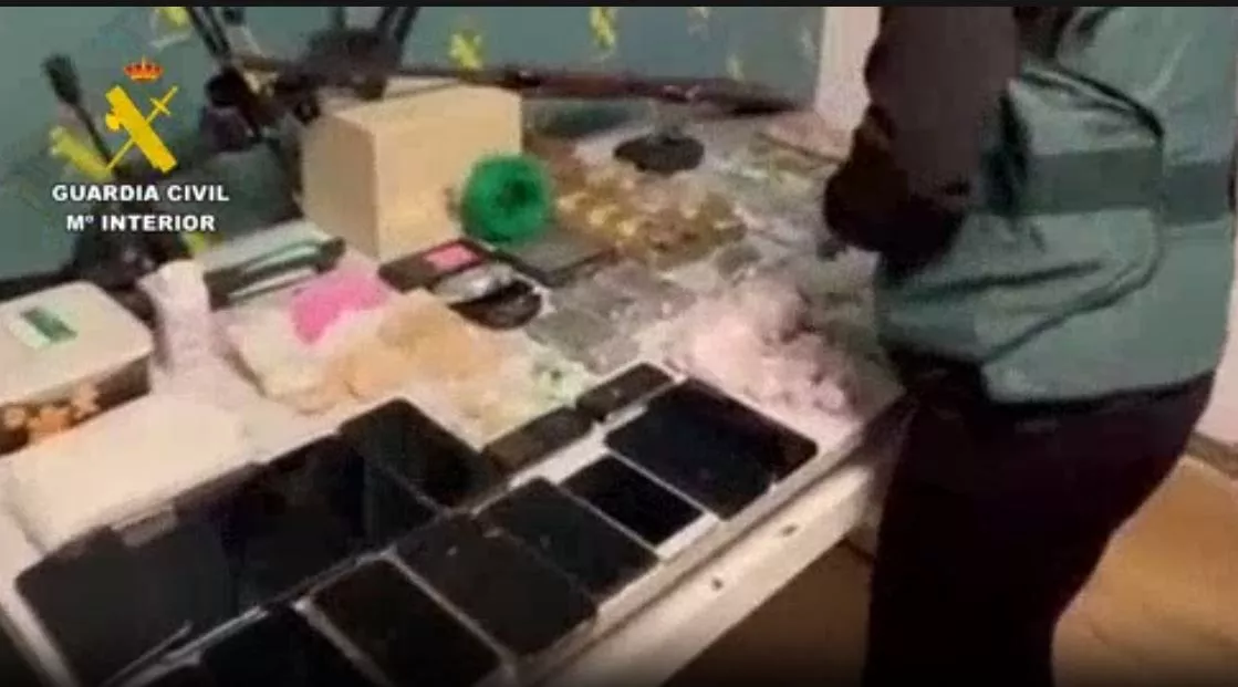 Imagen del material incautado