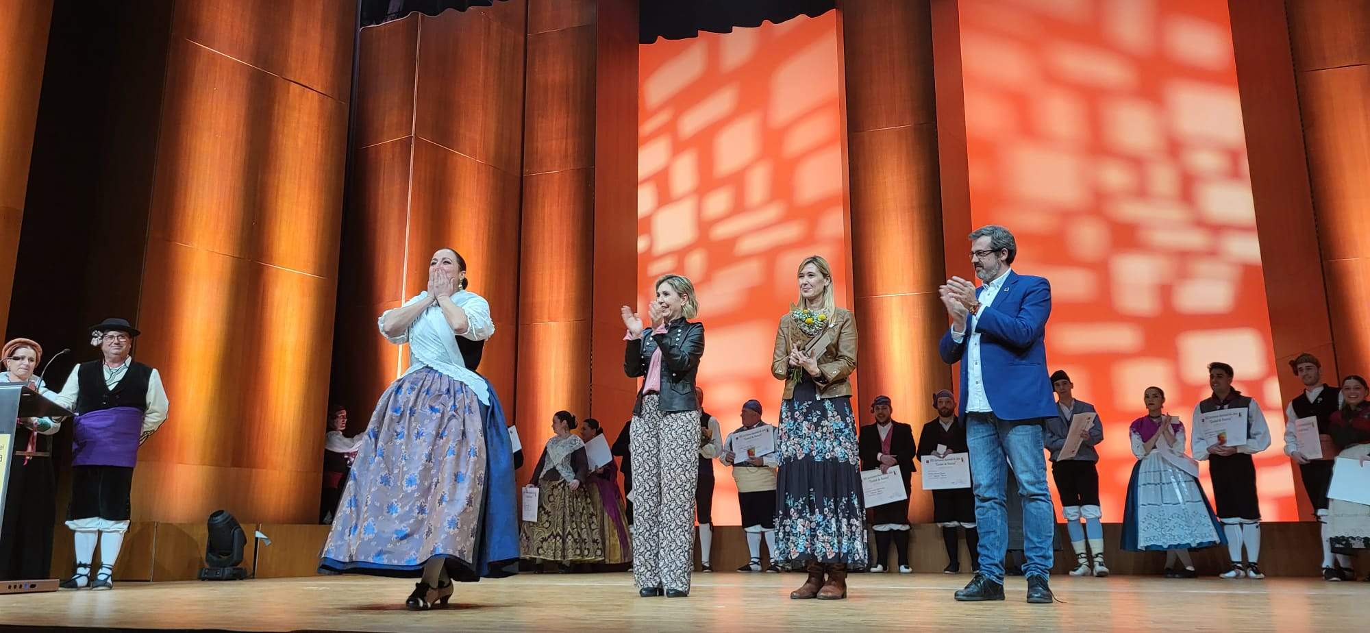 Lorena Laglera, emocionada tras ganar el premio extraordinario femenino Lorena Laglera, emocionada tras ganar el premio extraordinario femenino