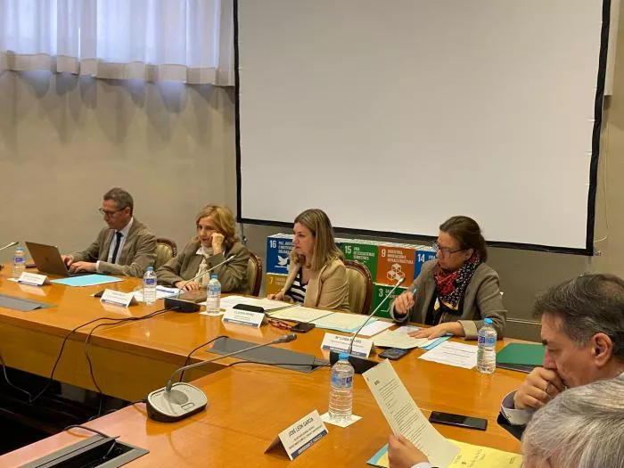 Reunión de la Comisión Mixta de la DGA y la Universidad de Zaragoza.