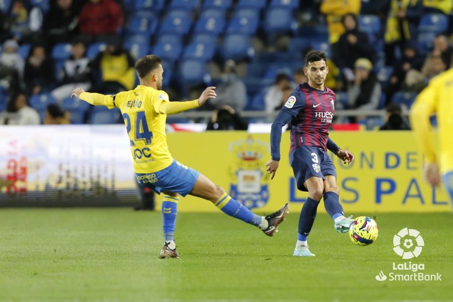 Partido disputado entre Las Palmas y la SD Huesca. Foto La Liga 