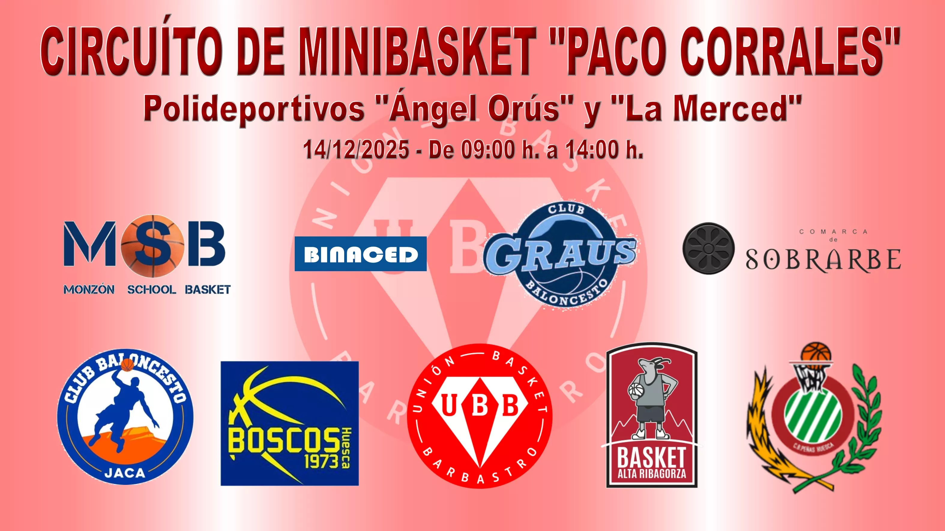 Barbastro vibrará con la Concentración Minibasket "Paco Corrales"