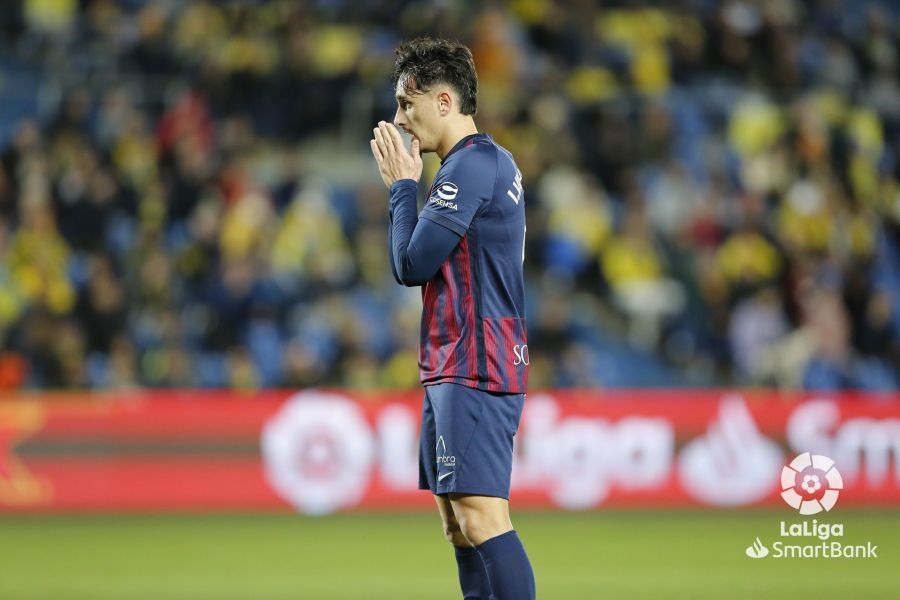 Partido disputado entre Las Palmas y la SD Huesca. Foto La Liga 