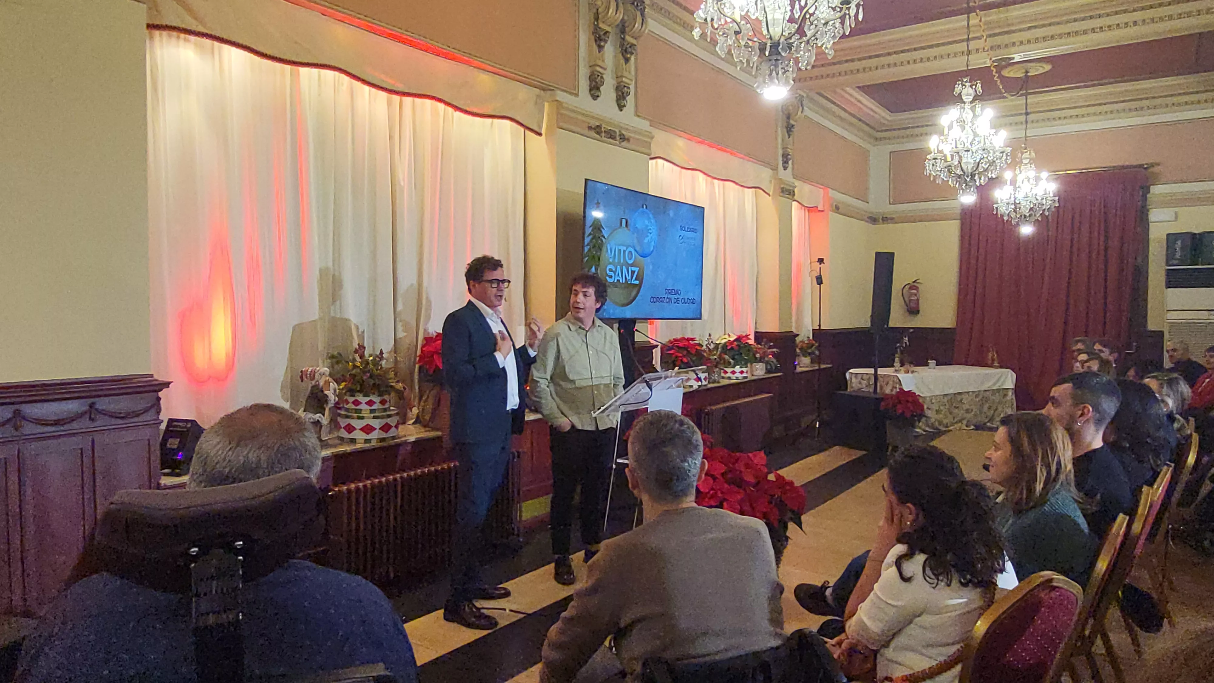  Brindis Solidario de la Asociación de Comerciantes de Huesca. Foto Mercedes Manterola