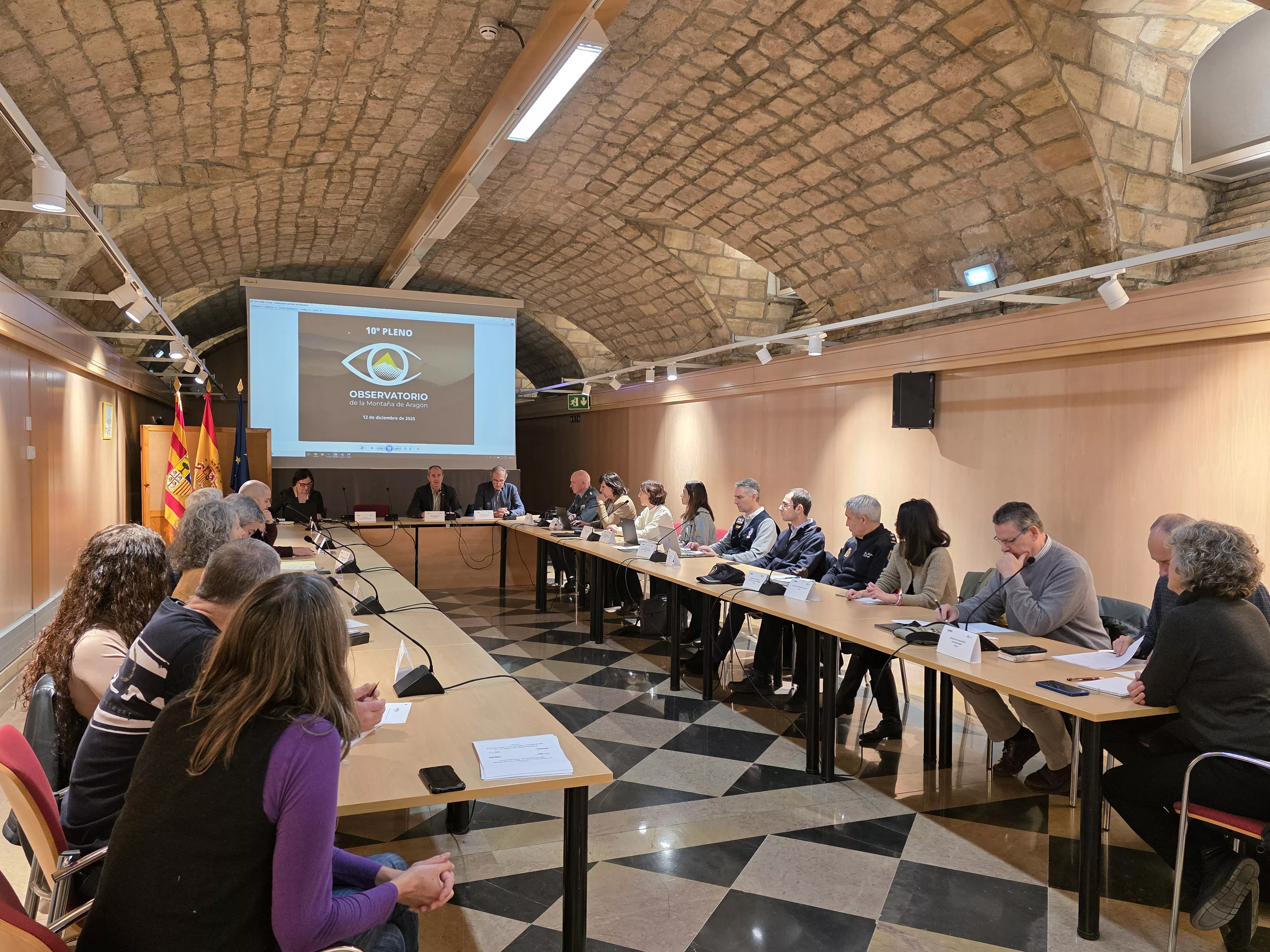 El Observatorio de la Montaña de Aragón ha celebrado su 10º Pleno, presidido por el director general de Interior y Emergencias, Miguel Ángel Clavero