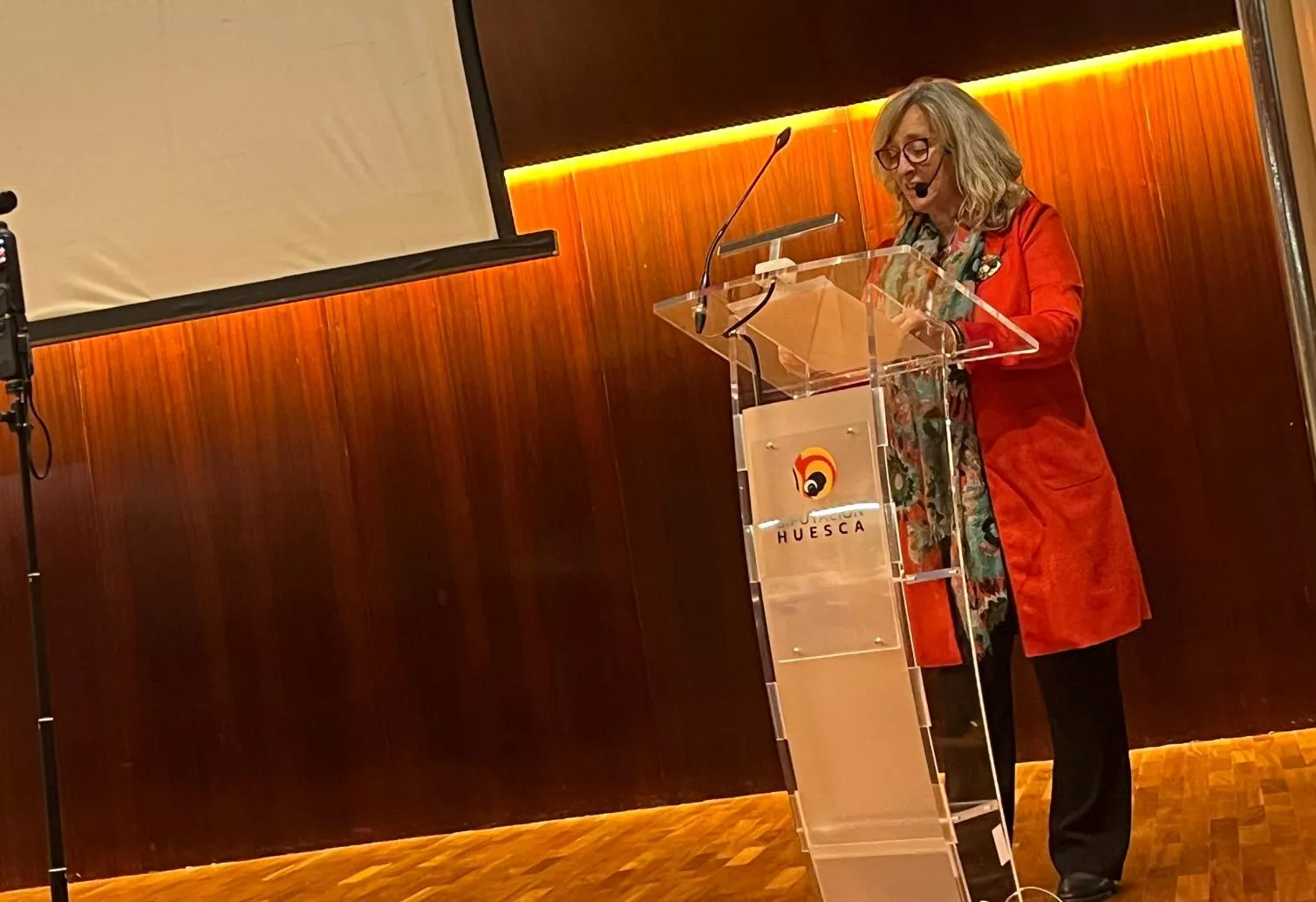 Presentación del libro de memorias de Luis Acín en Huesca. Foto Mercedes Manterola