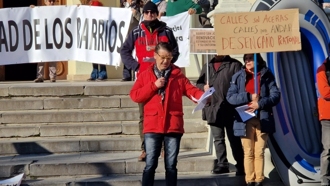 Barrio San José. Concentración de asociaciones vecinales de Huesca. Foto Myriam Martínez Barrio San José. Concentración de asociaciones vecinales de Huesca. Foto Myriam Martínez
