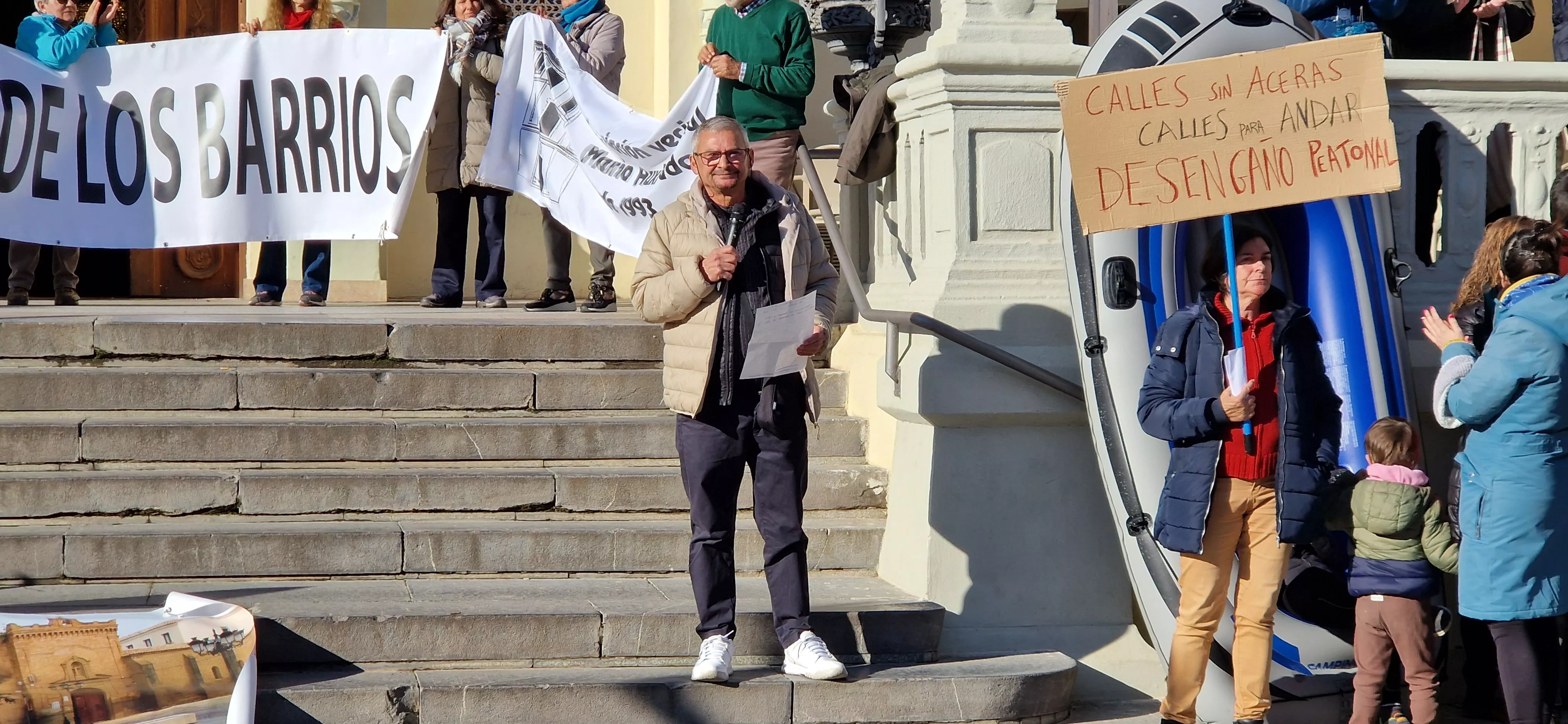 Barrio María Auxiliadora. Concentración de asociaciones vecinales de Huesca. Foto Myriam Martínez