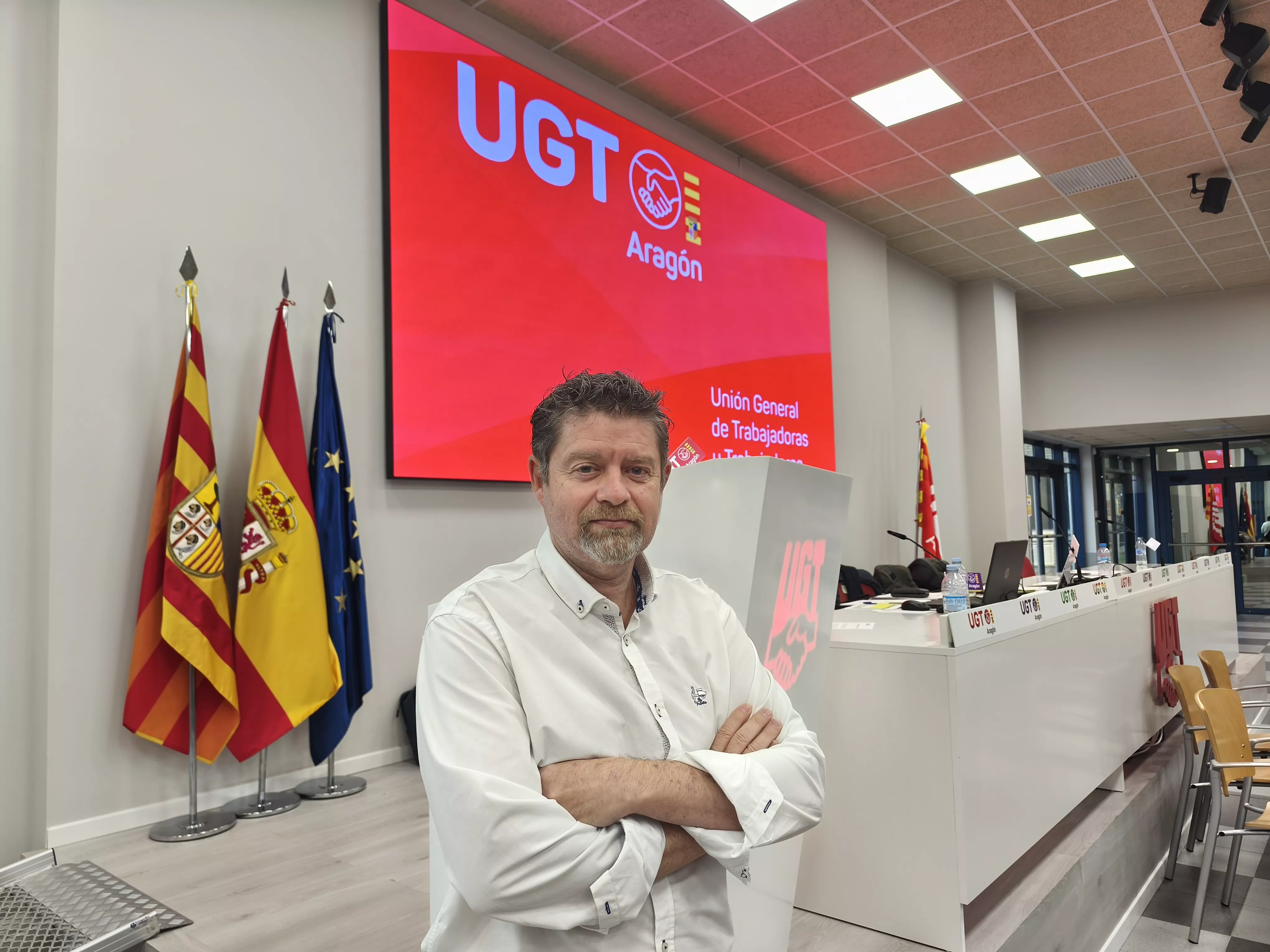 José Antonio Alentá, nuevo secretario territorial de UGT Aragón en la provincia de Huesca.