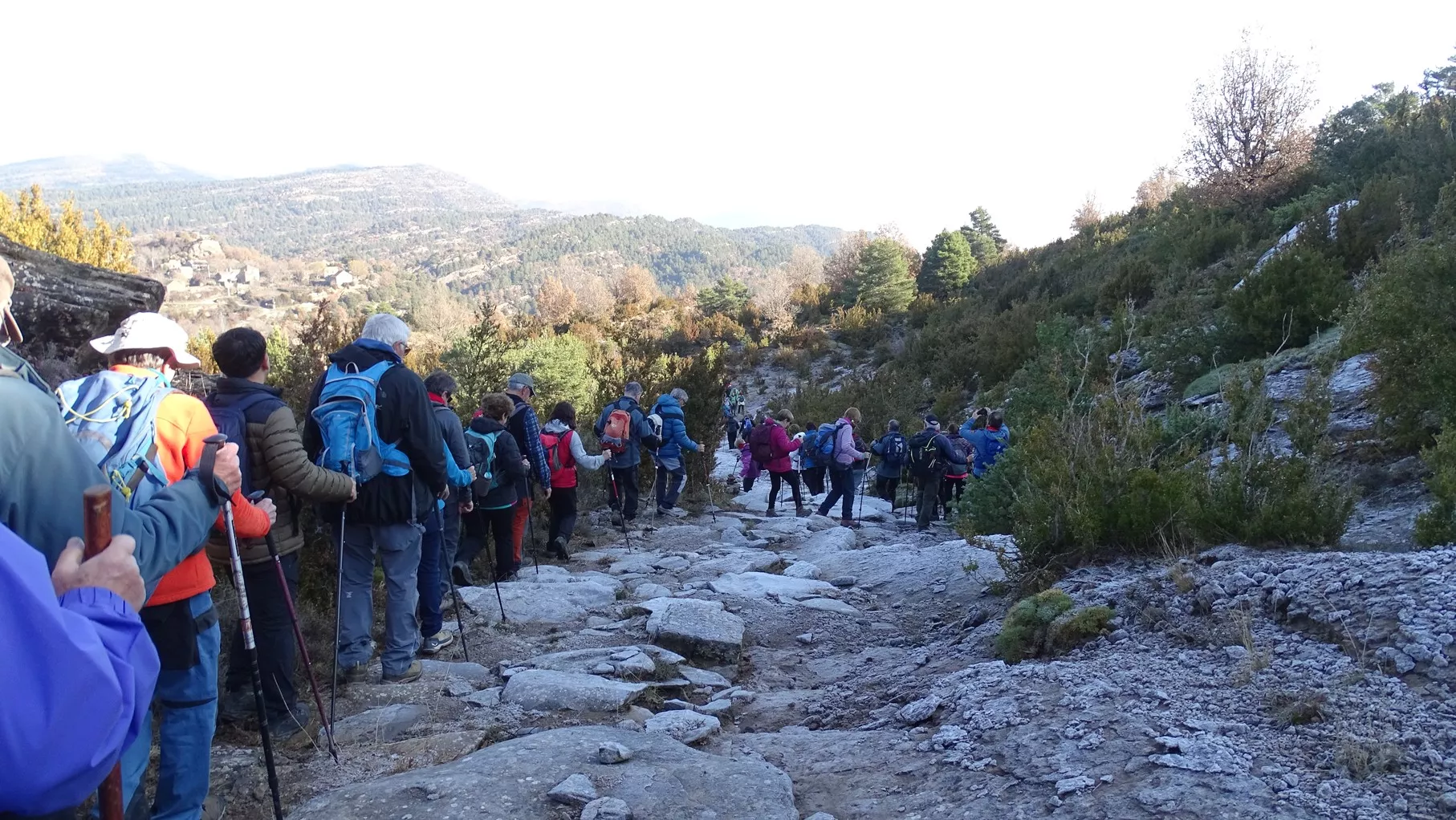 En algunos tramos hubo dificultad debido al hielo. Foto Alfredo Zazo