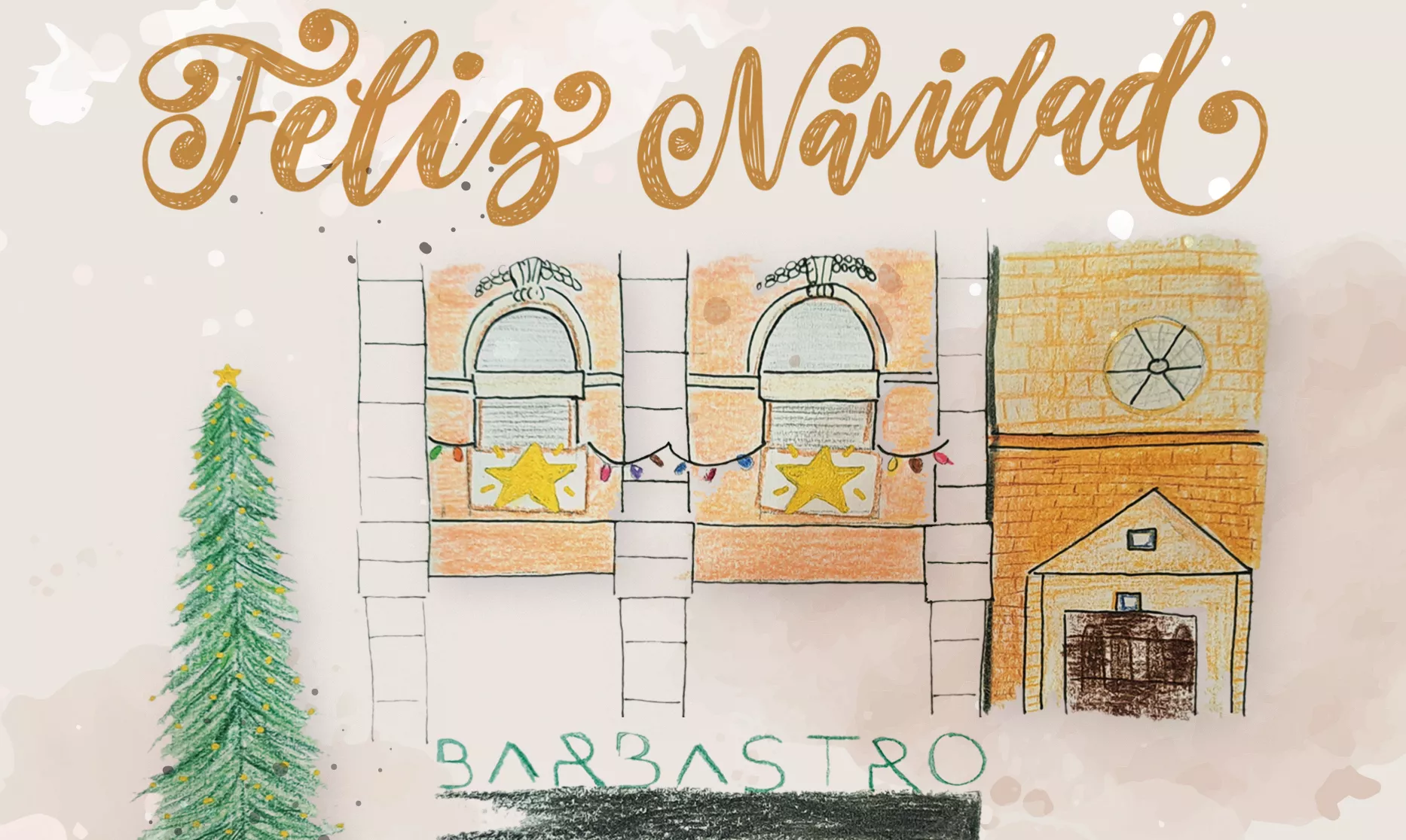 Felicitación navideña del Ayuntamiento de Barbastro.