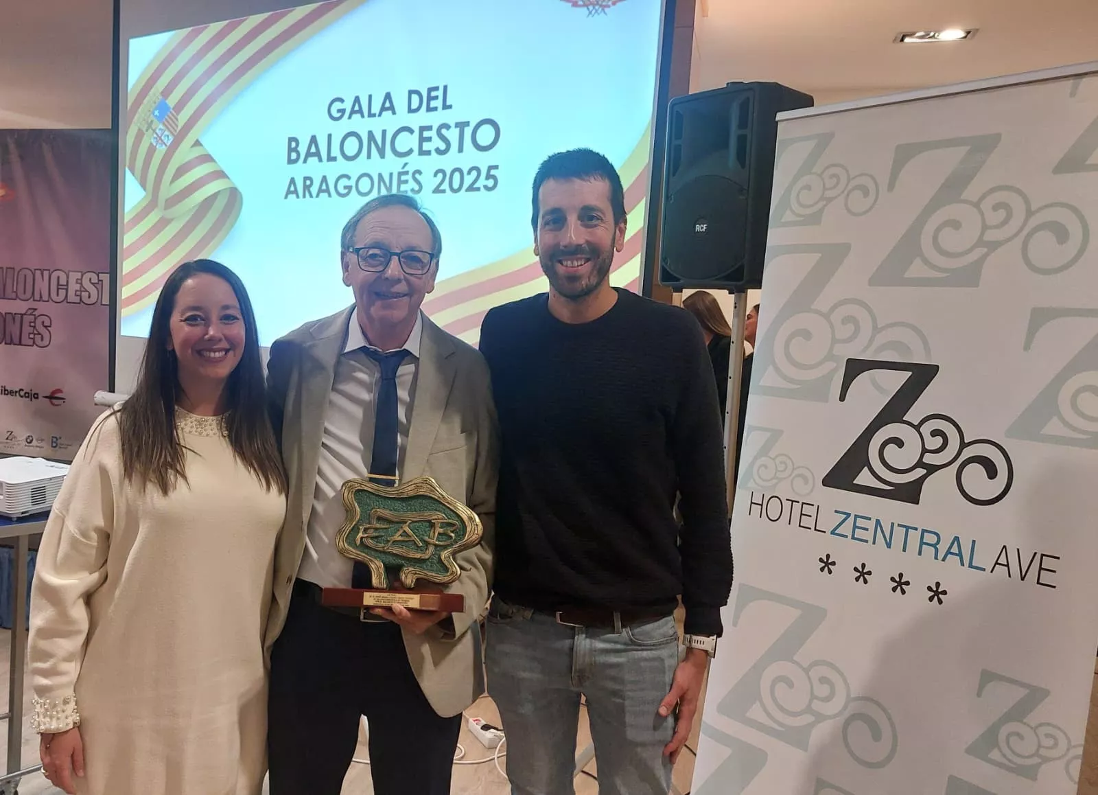 Con sus hijos, Sara y Lucas