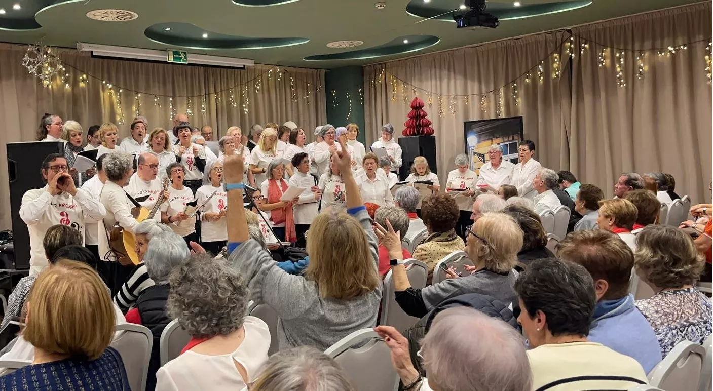 Fiesta de Navidad Solidaria de Cáritas Diocesana de Huesca. Foto Mercedes Manterola