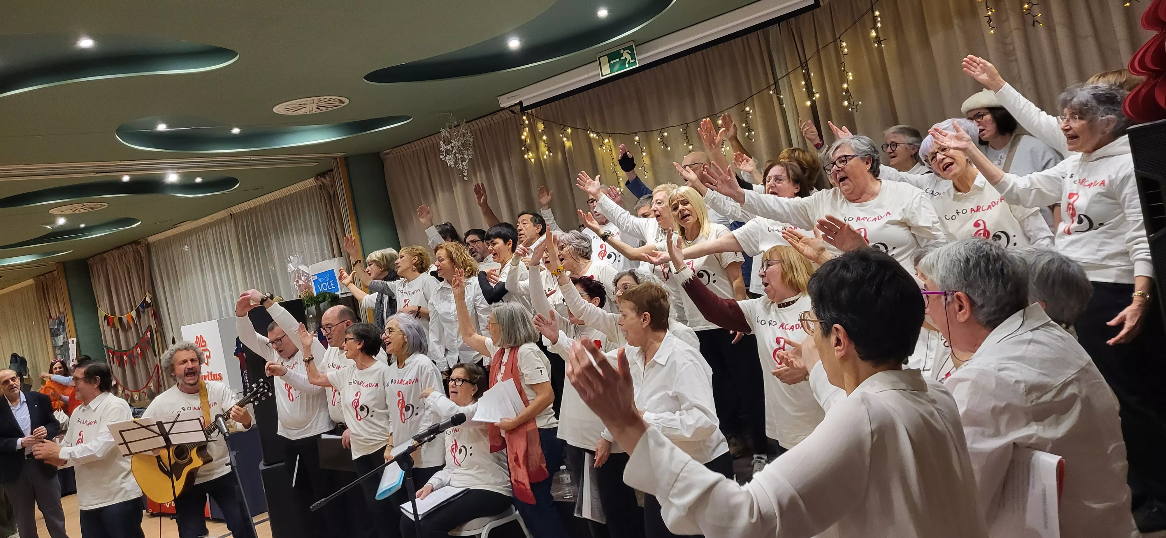 Fiesta de Navidad Solidaria de Cáritas Diocesana de Huesca. Foto Mercedes Manterola