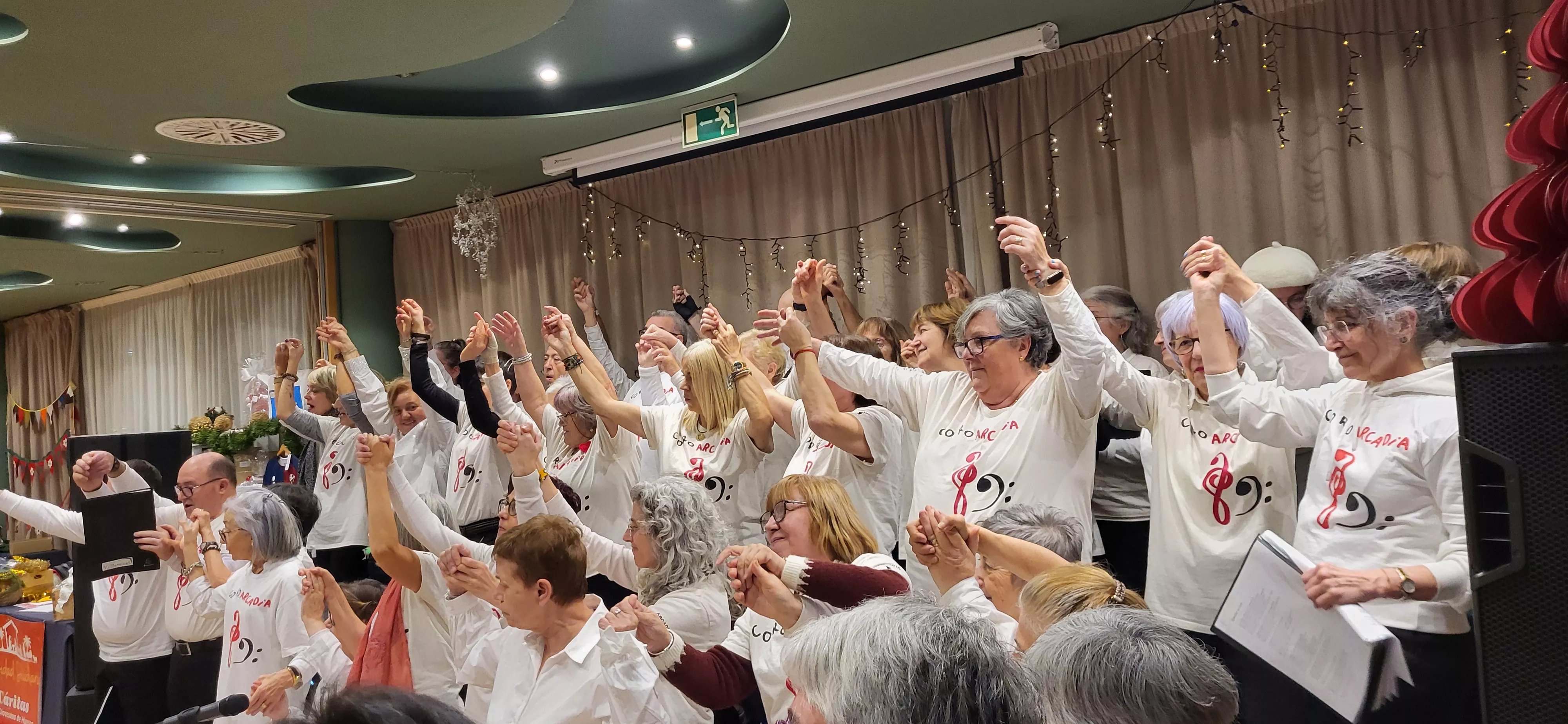 Fiesta de Navidad Solidaria de Cáritas Diocesana de Huesca. Foto Mercedes Manterola