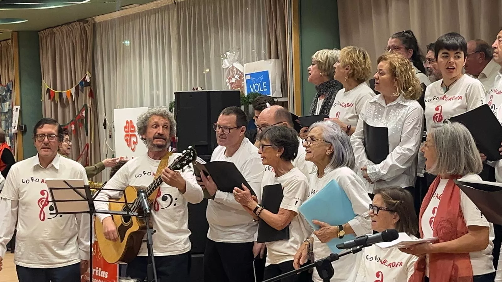 Fiesta de Navidad Solidaria de Cáritas Diocesana de Huesca. Foto Mercedes Manterola
