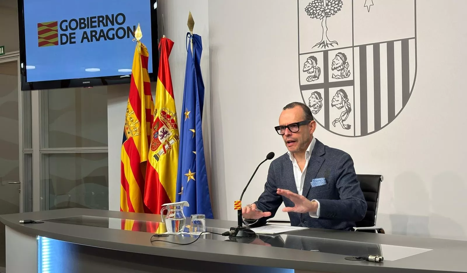 El director general de Cultura del Gobierno de Aragón, Pedro Olloqui.