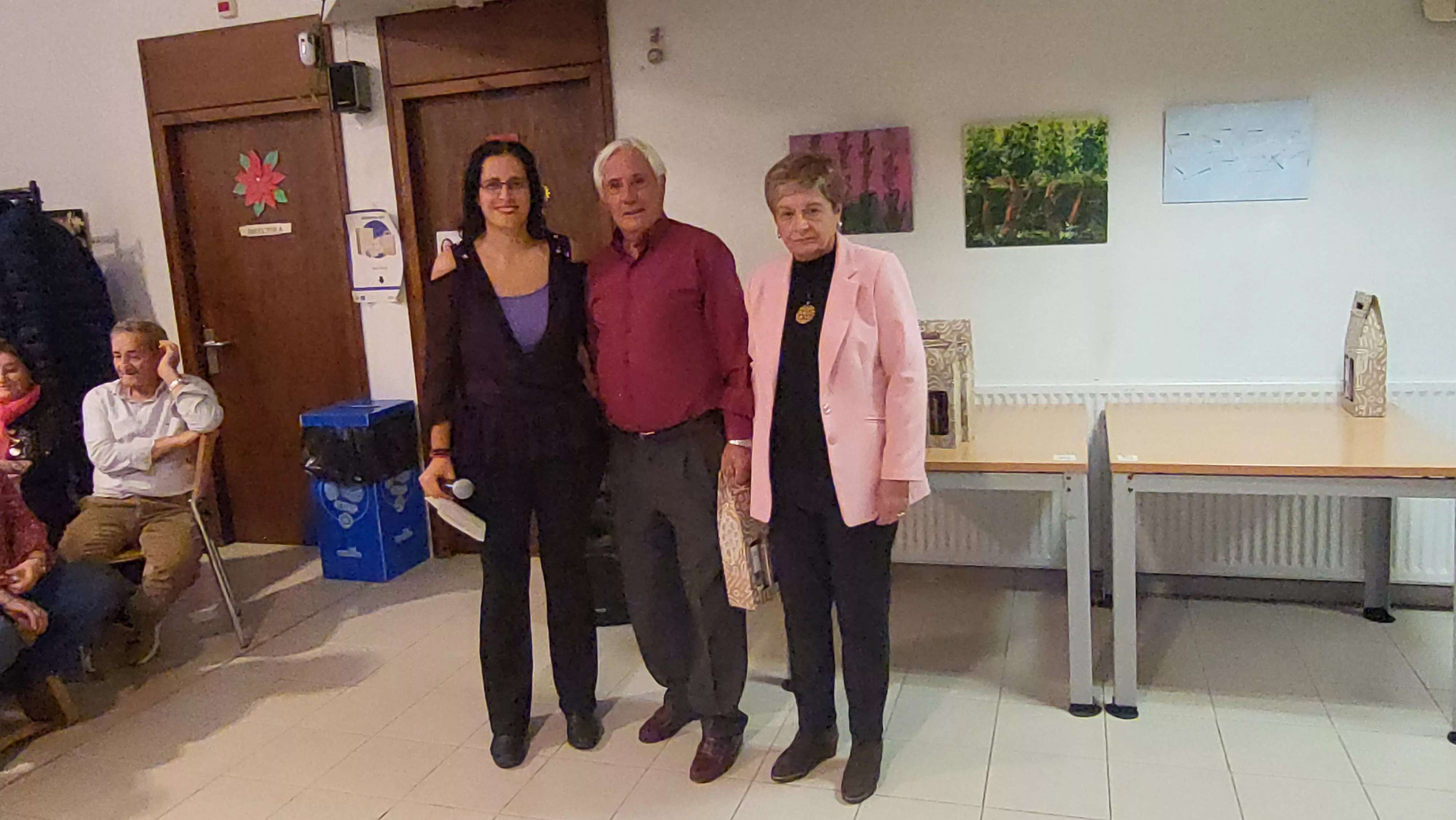 Celebración de Navidad en el Hogar de Personas Mayores de Huesca. Foto Mercedes Manterola