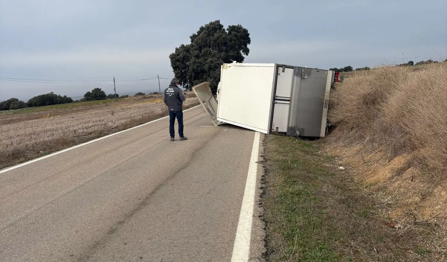 Imagen de un accidente en la A-131.