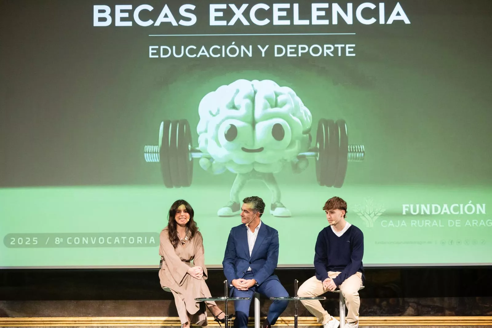 Eva Rico y Raúl Bergua, durante la charla que mantuvieron en la Gala.