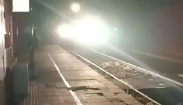 Llegada del tren a Grañén