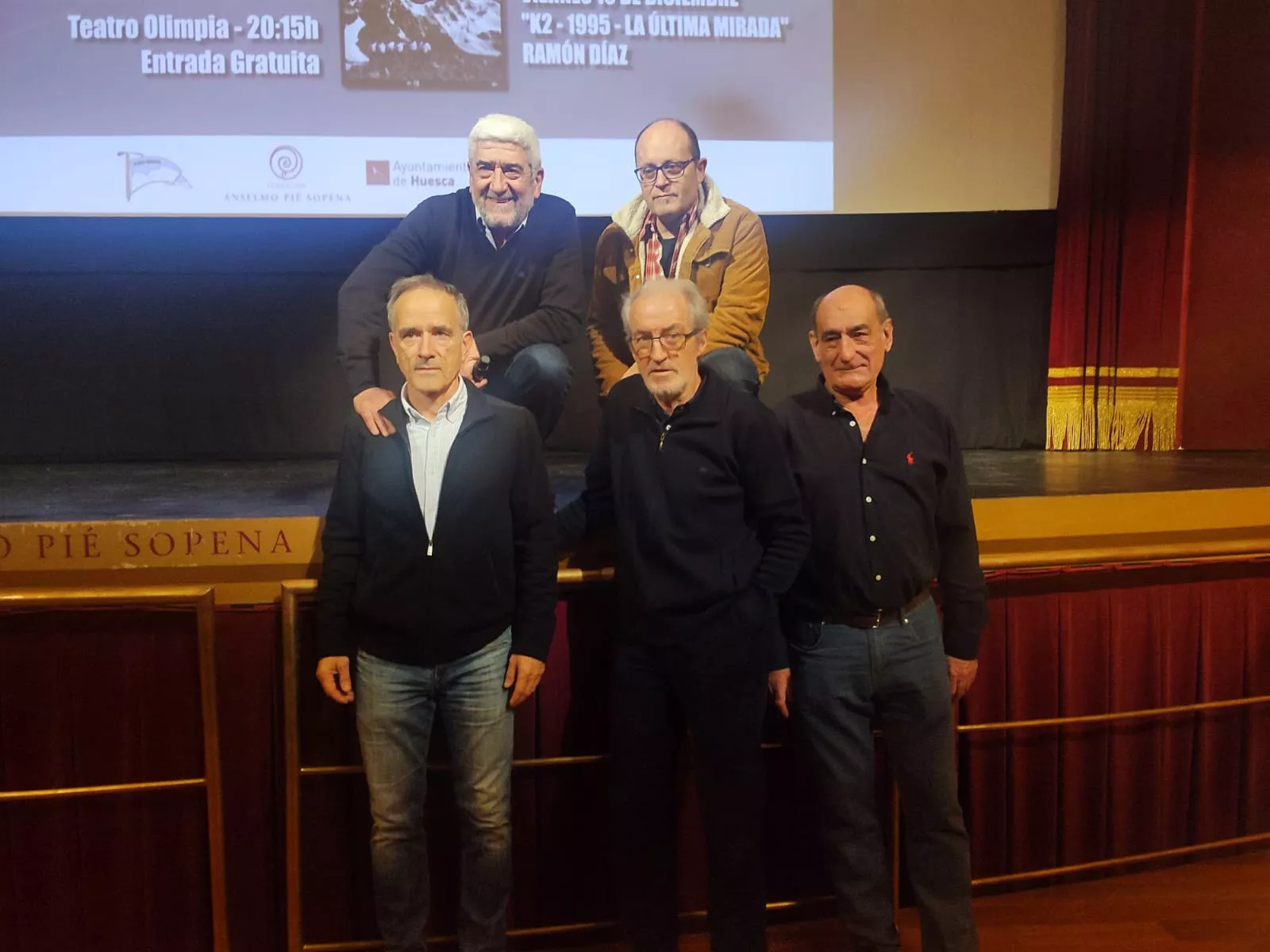 Arriba, Manolo Bara y Ramón Día. Abajo, Manuel Ansón, Lorenzo Ortas y Manuel Avellanas.
