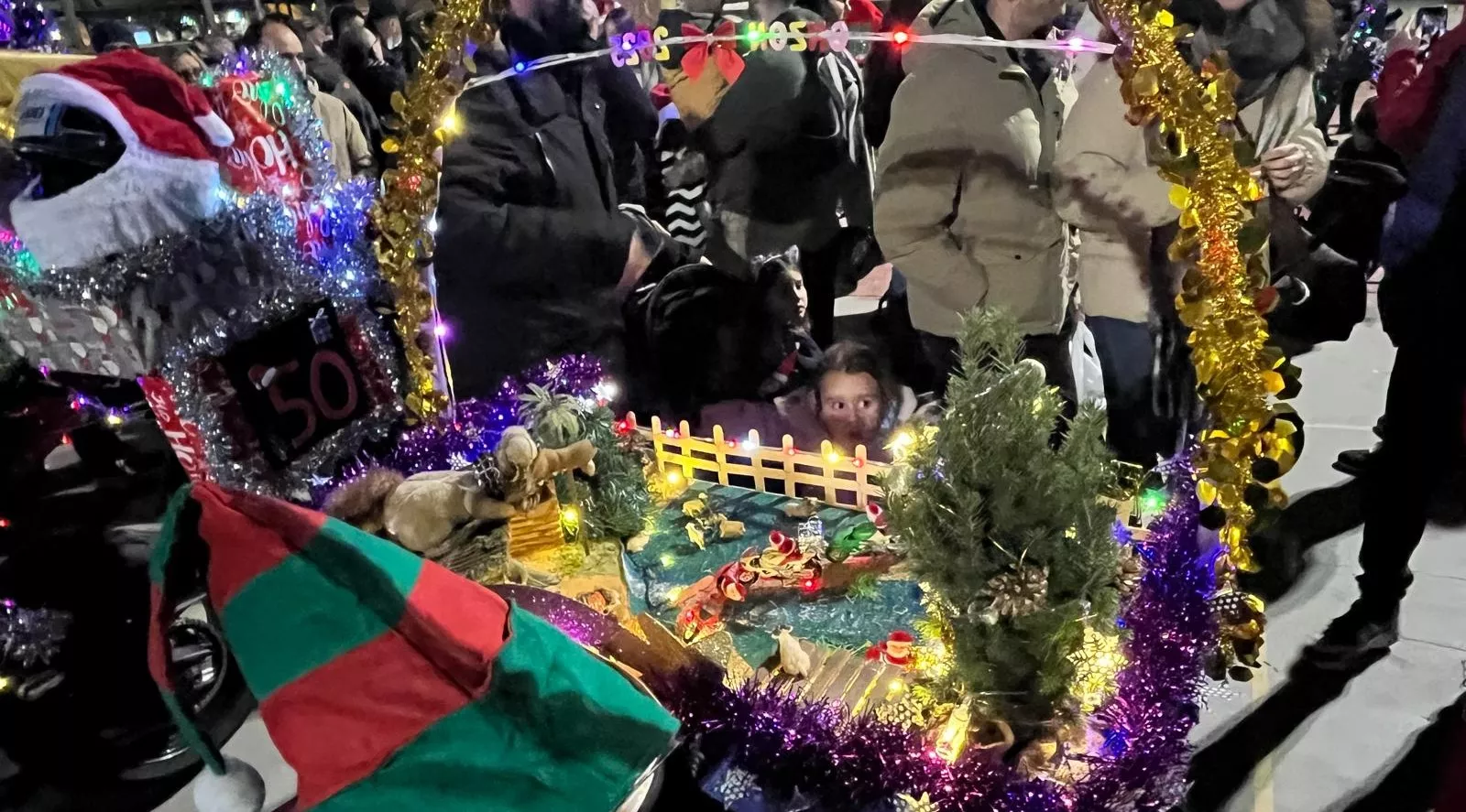 Celebración de la la VIII Papanoelada Motera de Monzón. Foto Mercedes Manterola