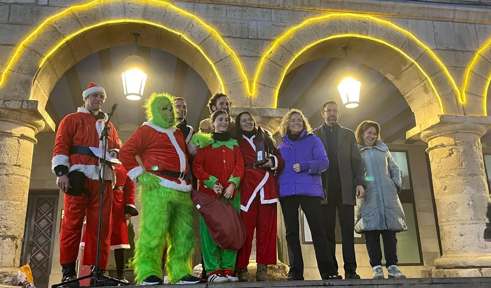 Celebración de la la VIII Papanoelada Motera de Monzón. Foto Mercedes Manterola