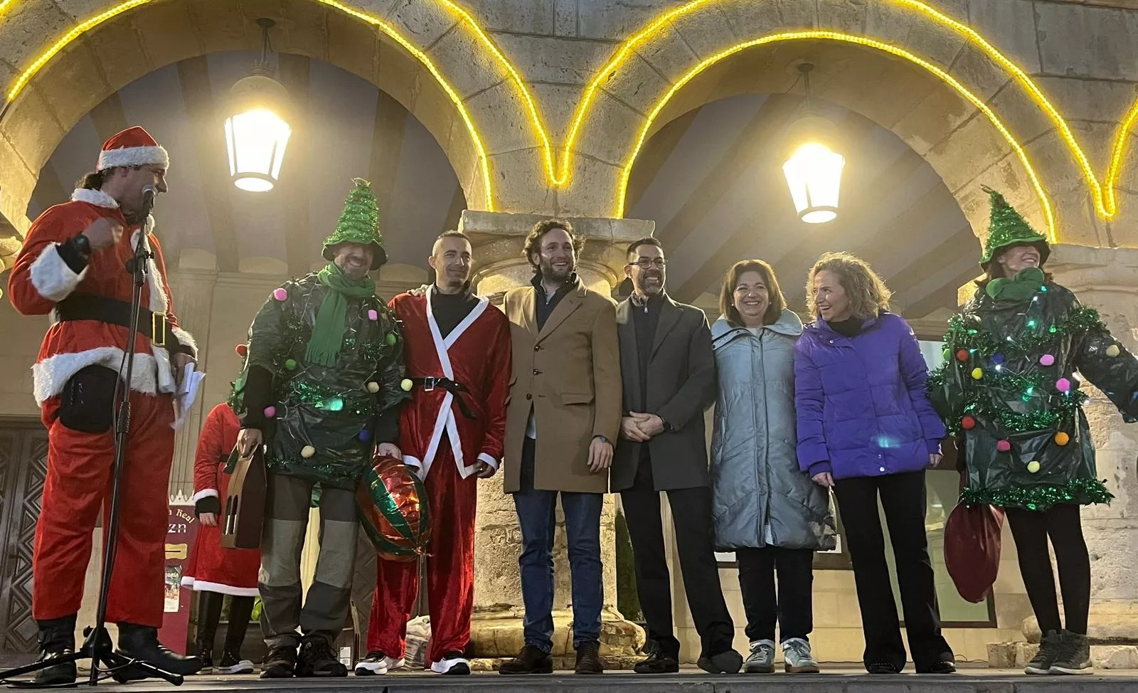 Celebración de la la VIII Papanoelada Motera de Monzón. Foto Mercedes Manterola