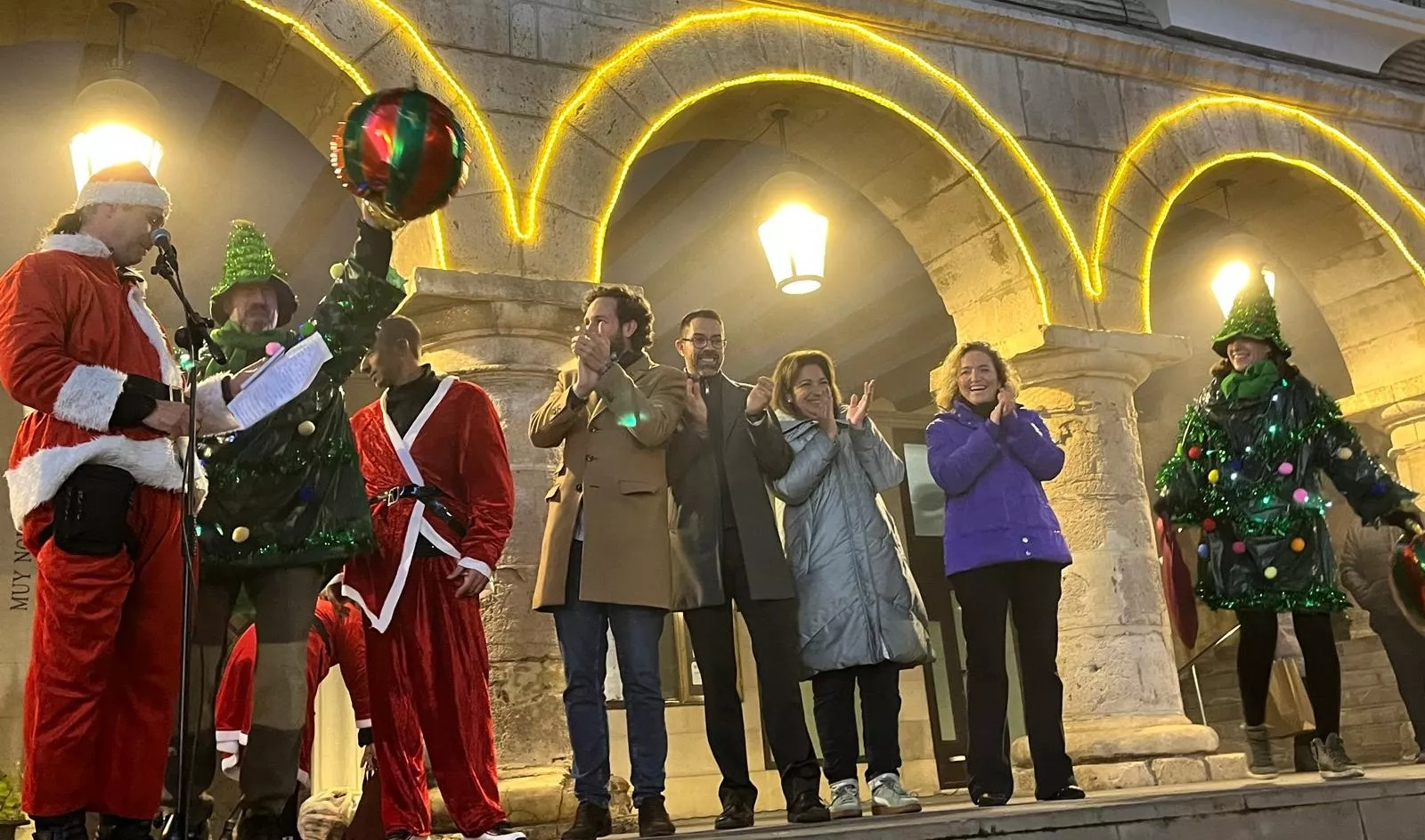 Celebración de la la VIII Papanoelada Motera de Monzón. Foto Mercedes Manterola