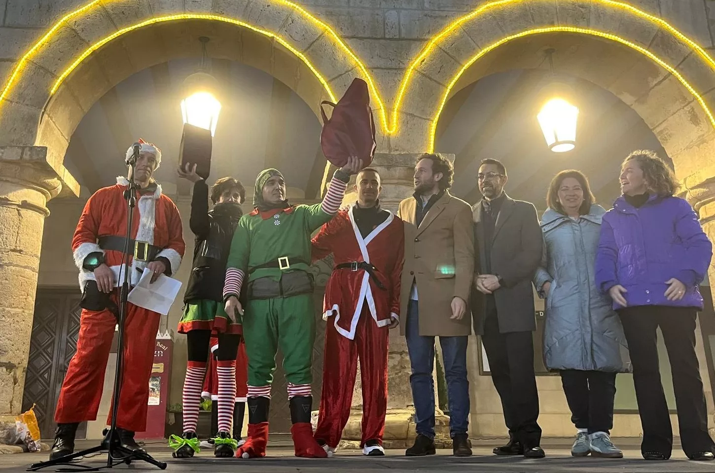 Celebración de la la VIII Papanoelada Motera de Monzón. Foto Mercedes Manterola