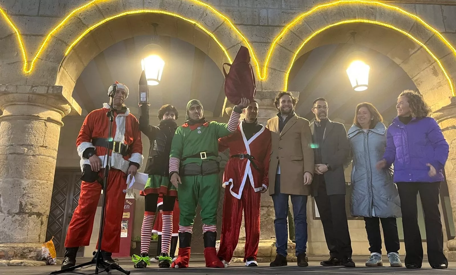 Celebración de la la VIII Papanoelada Motera de Monzón. Foto Mercedes Manterola