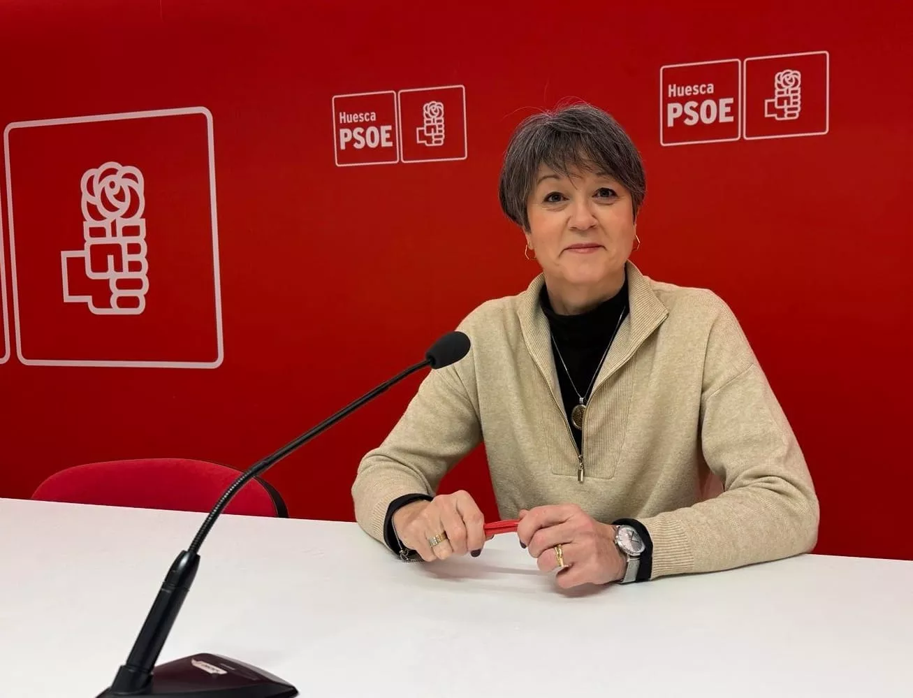 Rosa Altabás portavoz del PSOE en el Ayuntamiento de Binéfar.