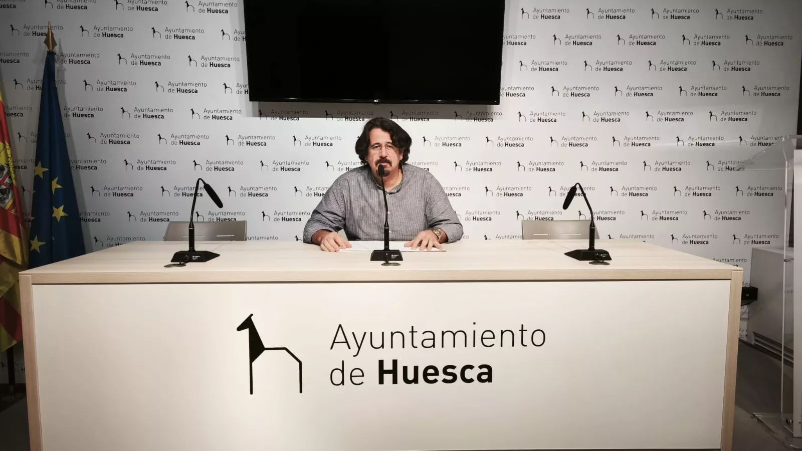 José Luis Rubió, portavoz de VOX en el Ayuntamiento de Huesca.