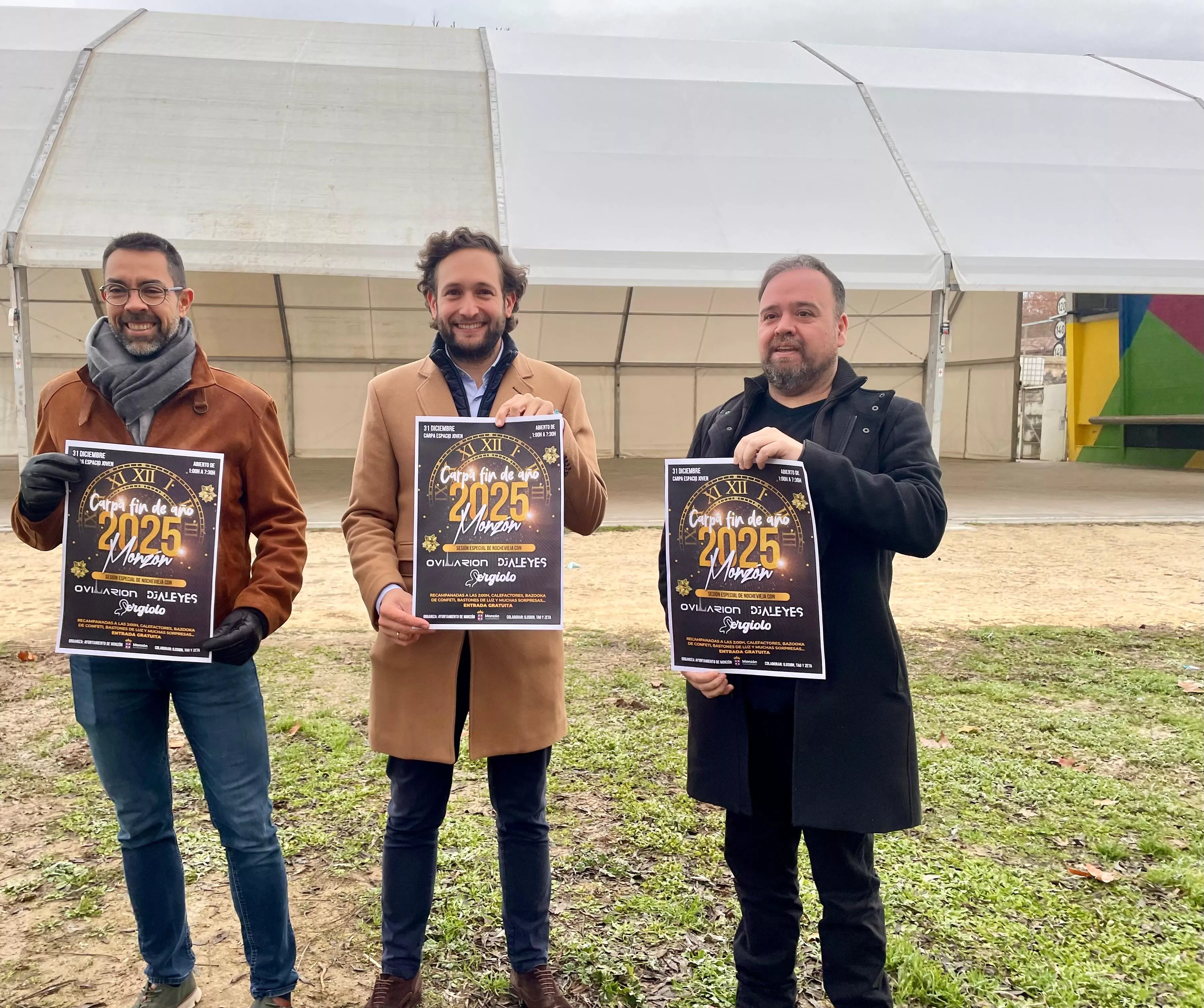 Presentación este martes de la Carpa Fin de Año 2025 que se ubicará en el Espacio Joven de Monzón.