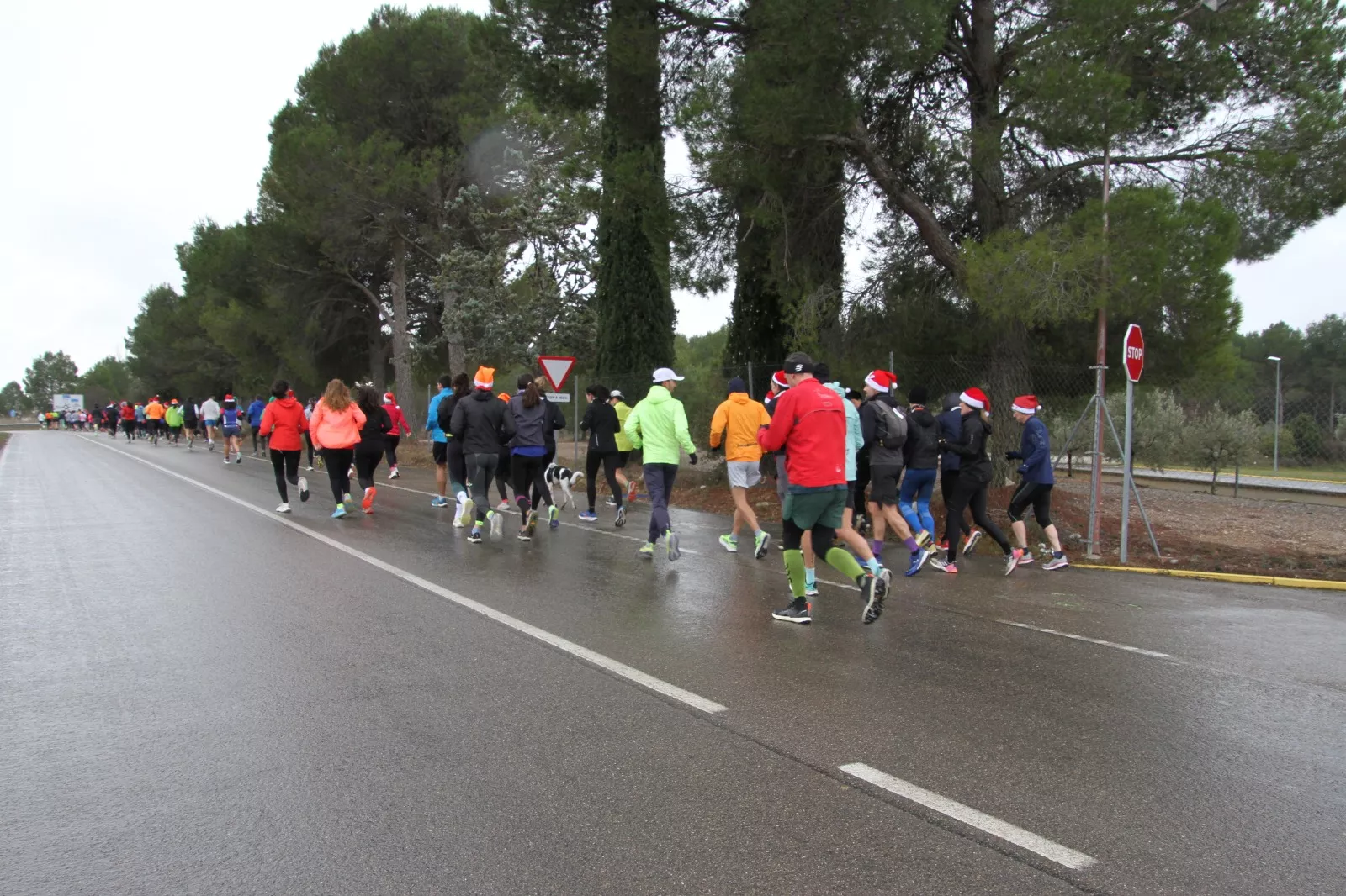 Vuelta Larga navideña de Huesca con recuerdo de José Armisén. Foto Carlos Neofato